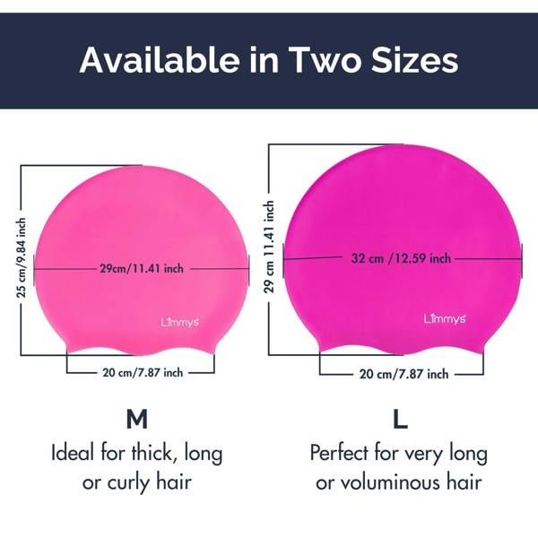 Limmys Premium Long Hair Swim Caps for Women