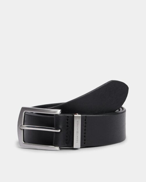Tommy Hilfiger Denton 3.5" Corp Mens Belt - Black