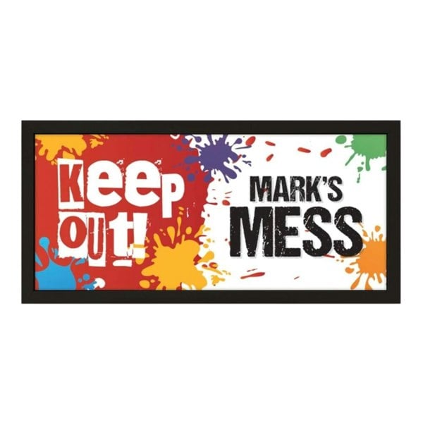 Personalised Wall Art Framed Play Room Mess