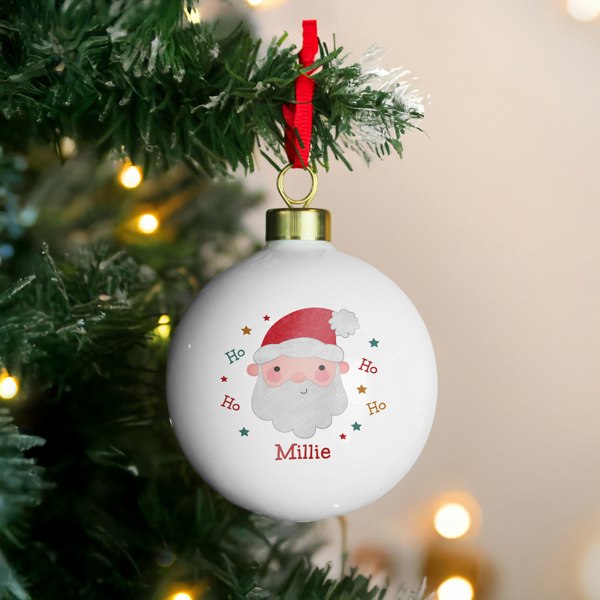 Personalised Memento Company Personalised Santa Christmas Bauble