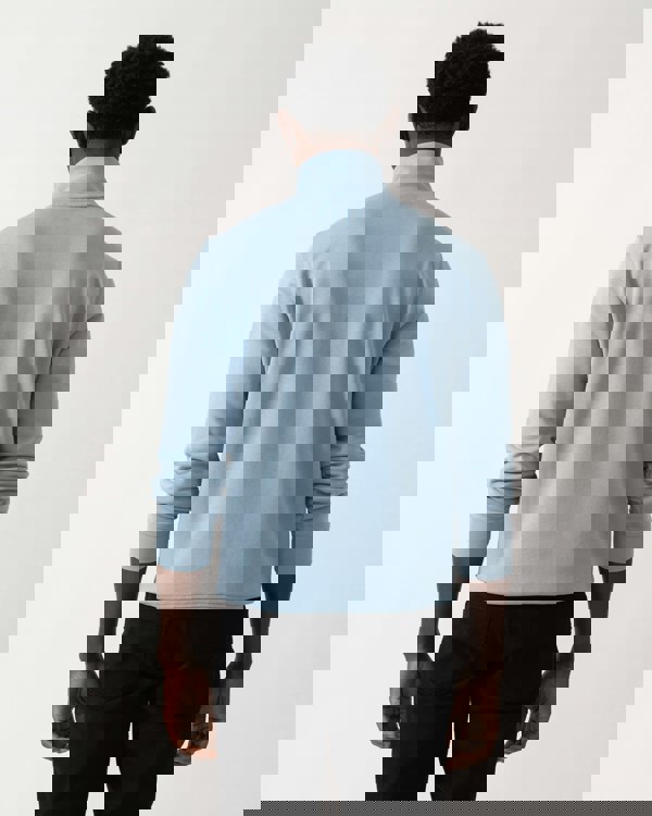 BOSS Orange Zetrust Mens 1/4 Zip Sweatshirt - Light/Pastel Blue 451