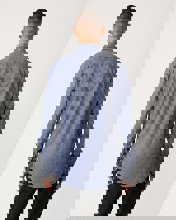 GANT Mens Slim Fit Long Sleeve Oxford Shirt - 423 Persian Blue