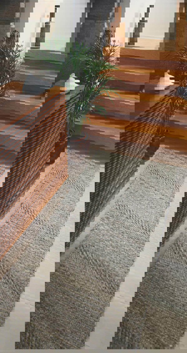 Chunky Natural Grey Knitted Rug | Handwoven Luxury |The Rugs