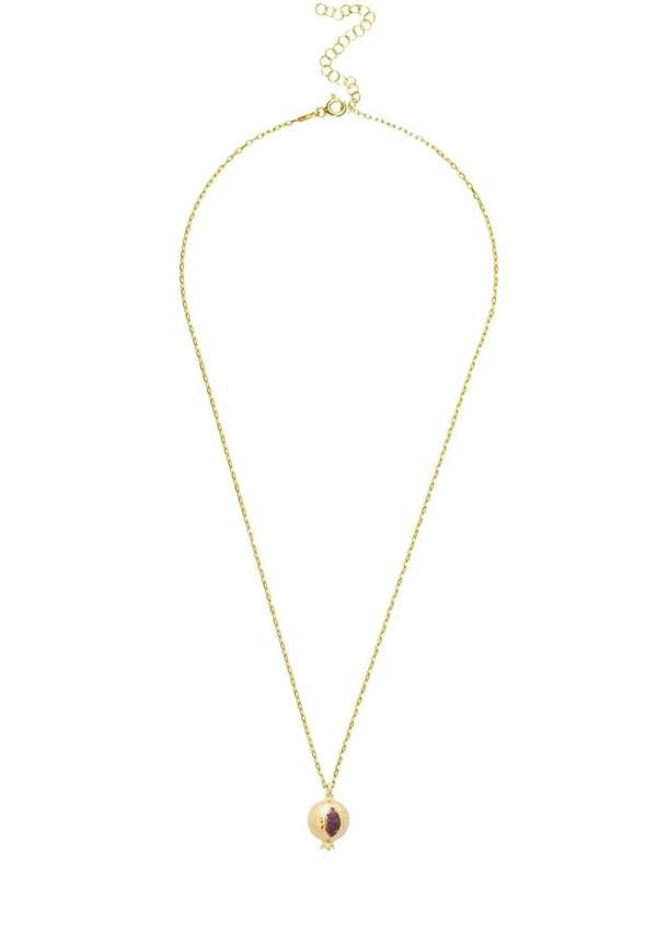 Pomegranate Charm Necklace Gold - LATELITA Necklaces