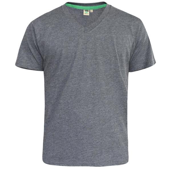 Duke Mens D555 Signature Kingsize T-Shirt - Charcoal Melange - 