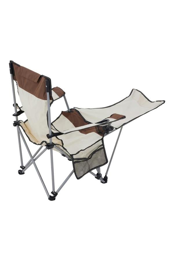 Living and Home Foldable Reclining Camping Chair with Footrest