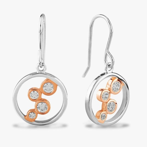 Rosa Lea Bubble Ring Dropper Earrings BJ-E3255CRG0.5