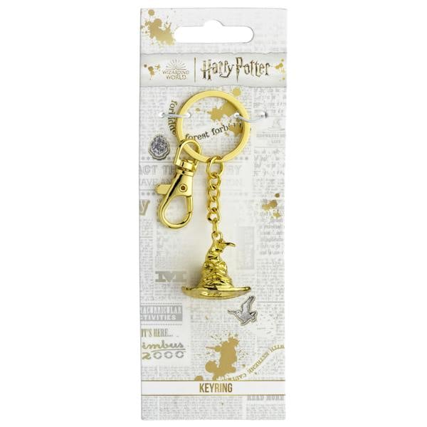 The Carat Shop Harry Potter Gold Tone Sorting Hat Keyring