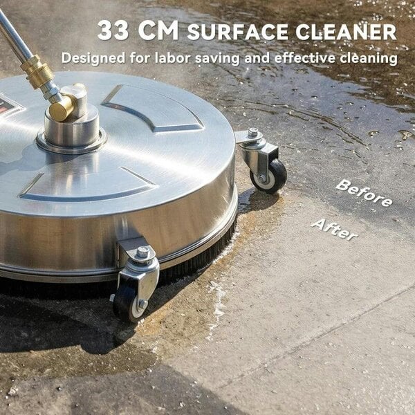 Bobobiy Pressure Washer Surface Cleaner 3600 PSI Power Washer Rotary Surface Cleaner with 4 Wheels for Driveways
