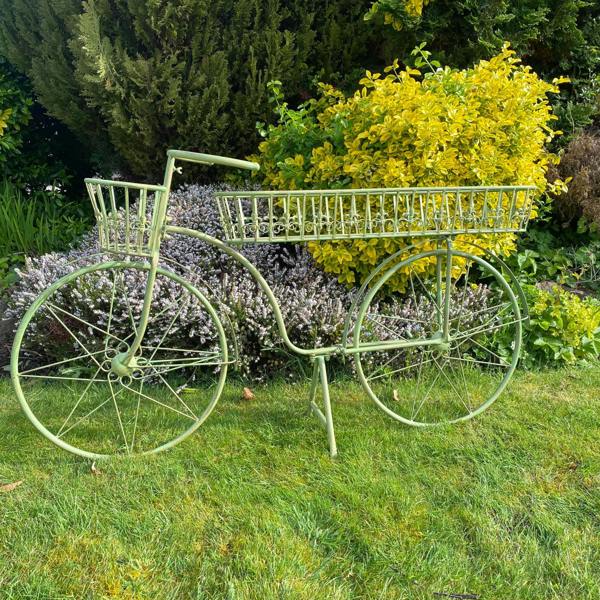 138CM LEAF GREEN BICYCLE PLANTER