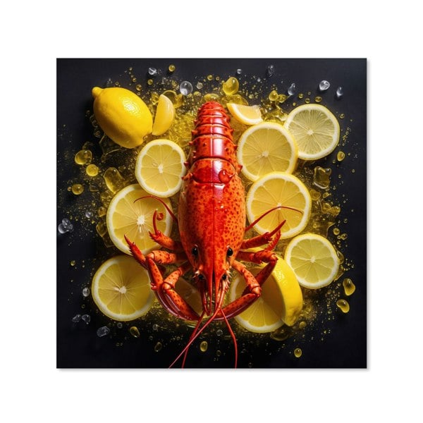 Warren Reed - Designer Lobster On Lemons Kitchen Splashback