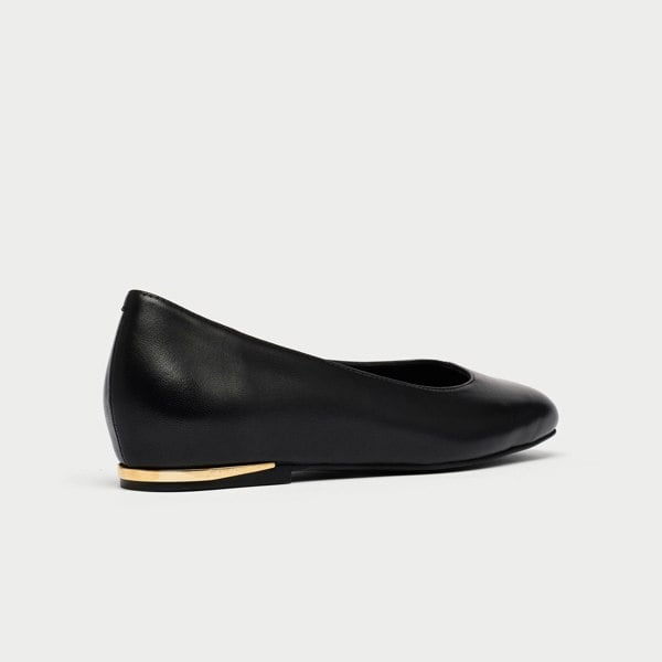 Calla Lucinda Flat Shoes for Bunions & Wide Feet - Black Leather