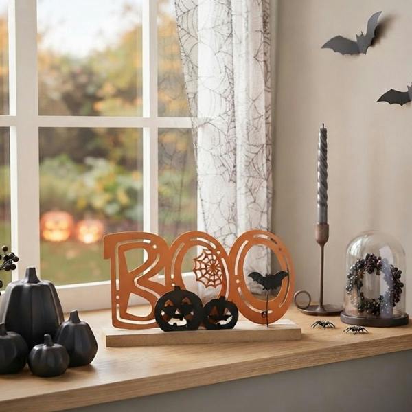 Garden Greatness Boo Wooden Decorative Halloween Sign