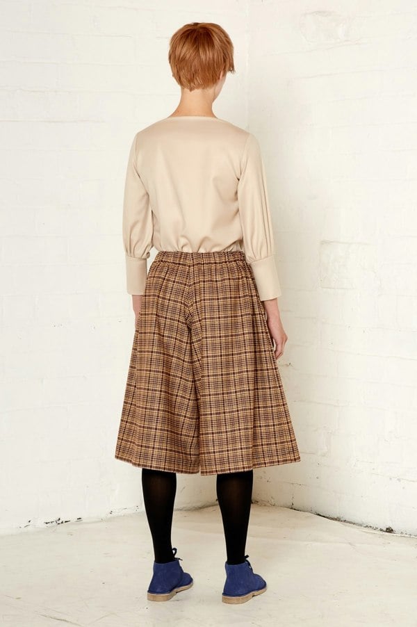 Bo Carter Loni Wool Culottes - Brown