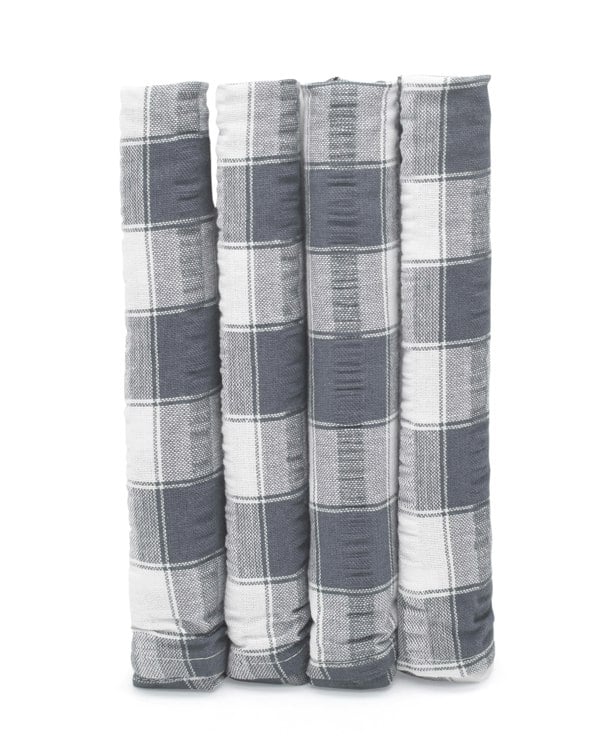 Velosso Seersucker Gingham Check Napkins Set of 4