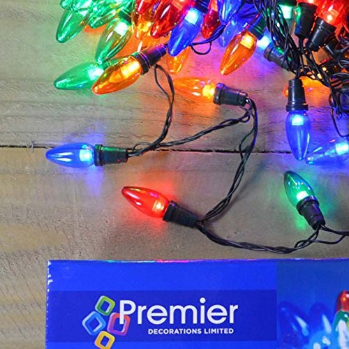 Samuel Alexander 12m 120 LED Multi Function Large Bulb Outdoor Christmas Festoon Lights