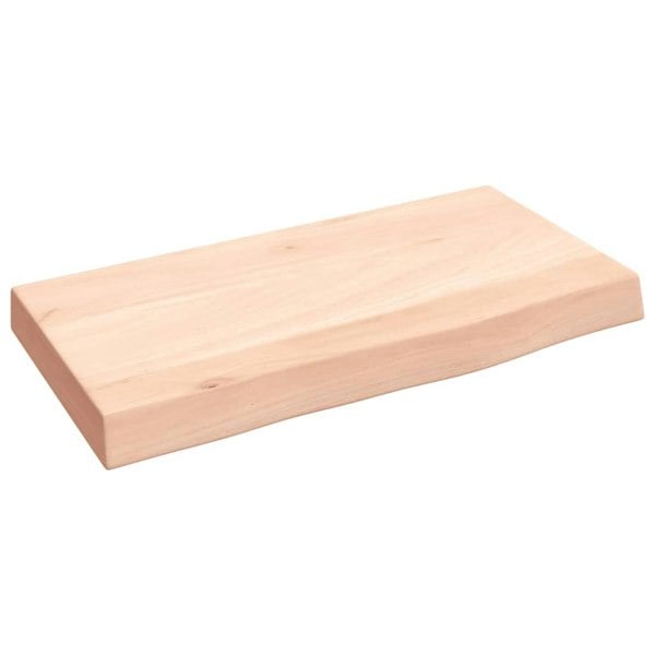 Berkfield Wall Shelf 40x20x4 cm Untreated Solid Wood Oak