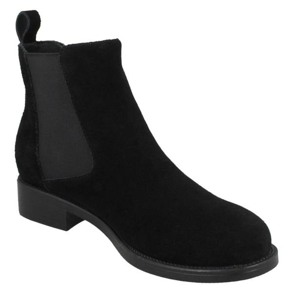 Leather Collection Ladies Leather Collection Suede Leather Ankle Boots F50979