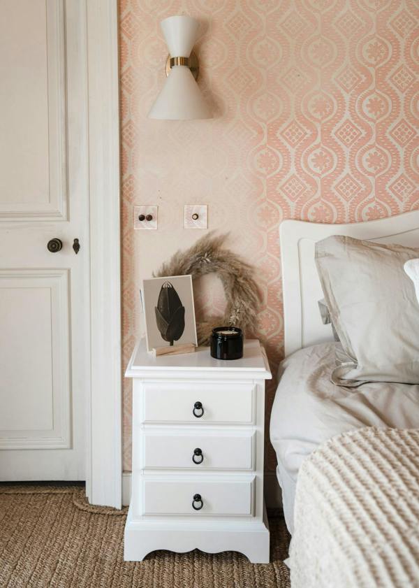 Statement Furniture Romance 3 Drawer Bedside Table. French Style Nightstand