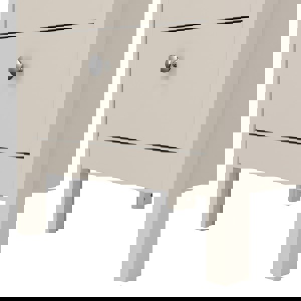 Furniture To Go Madrid Bedside Table 3 Drawers in Cashmere