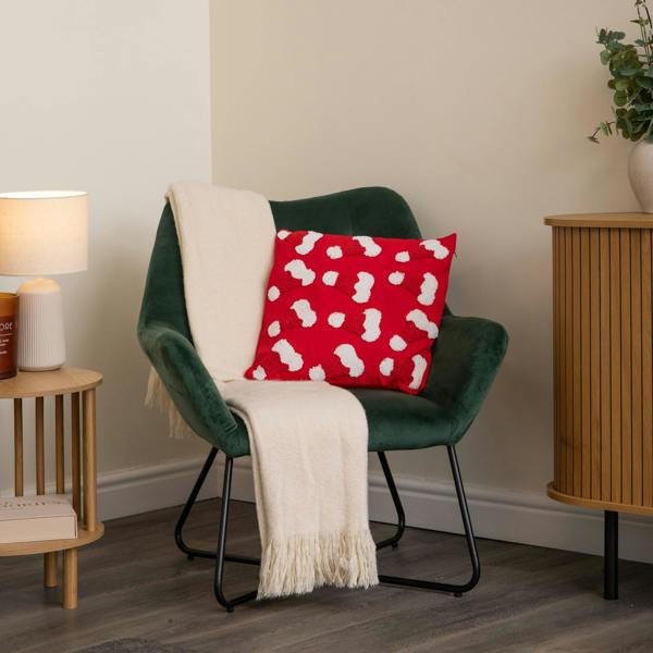 Samuel Alexander 43cm Soft Red Santa Hat Christmas Cushion Decoration