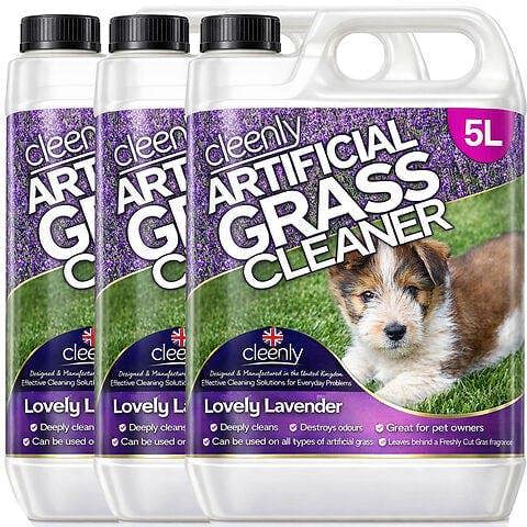 Cleenly Artificial Grass Cleaner for Dogs - Eliminates Pet Stains and Odours - Lavender Fragrance 15L