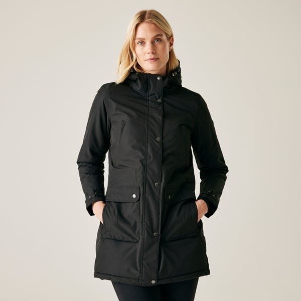 Regatta Women's Voltera Heated Waterproof Parka Jacket - Black