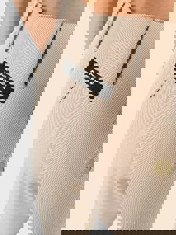 Palm Angels Tab Knit Pants Beige - Womens