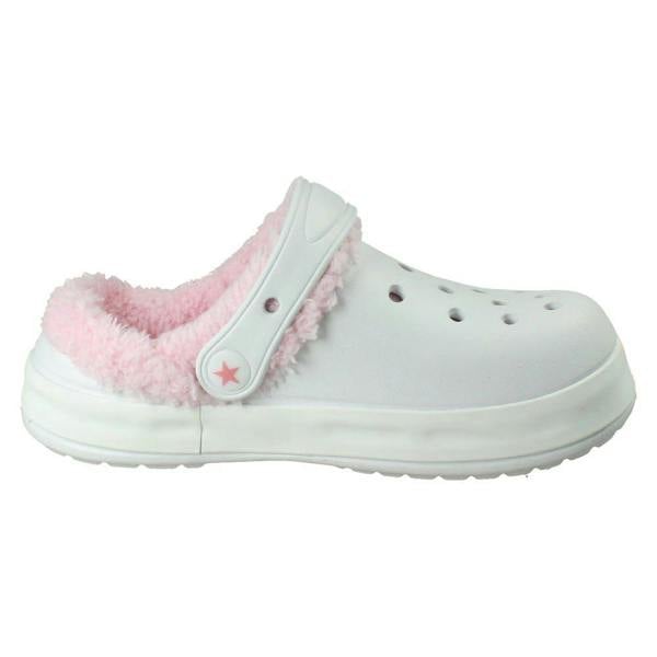 Pineapple Girls Pineapple Light Up Fluffy Lined Clogs H2719