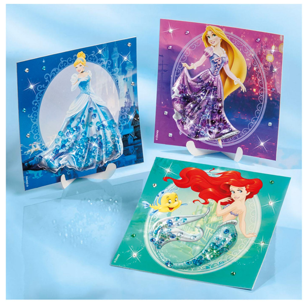 Totum Disney Princess Glitter Shaker Cards