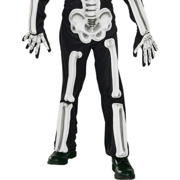 Bristol Novelty Childrens/Kids Skeleton Muscle Chest Costume - Black/White - 
