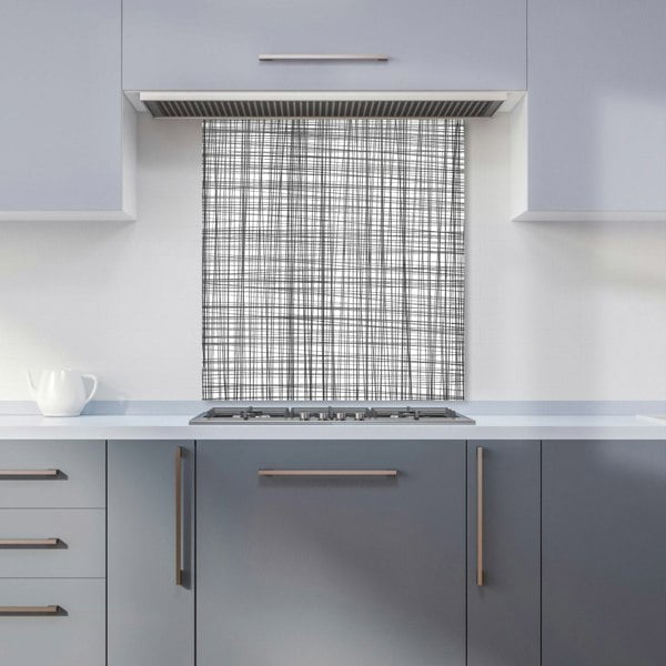 Warren Reed - Designer Monochrome Pencil Scribble Kitchen Splashback