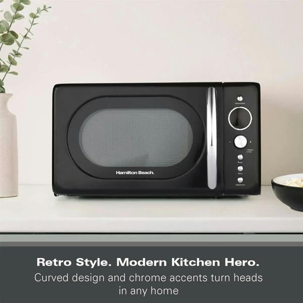 Hamilton Beach 20L Retro Black Microwave - Hamilton Beach UK