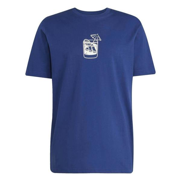 Adidas Mens The Triple Lemonade T-Shirt - Dark Blue - 