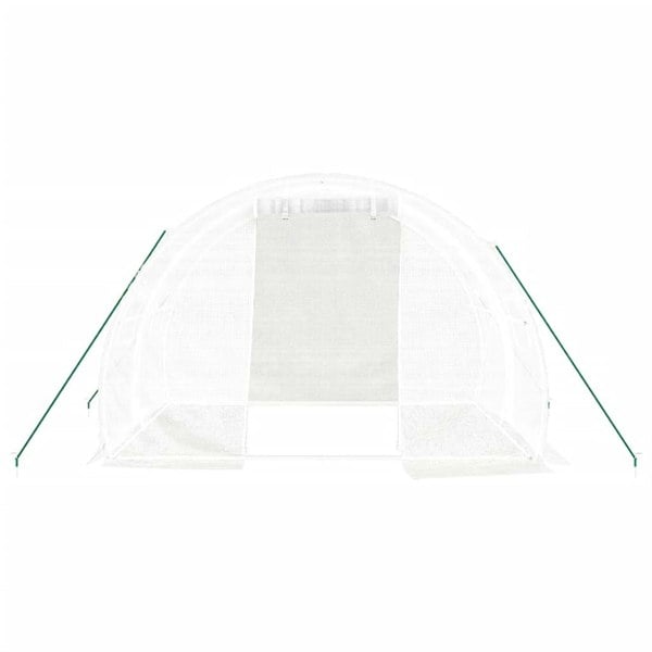 Berkfield Greenhouse with Steel Frame White 6 m�__ 3x2x2 m