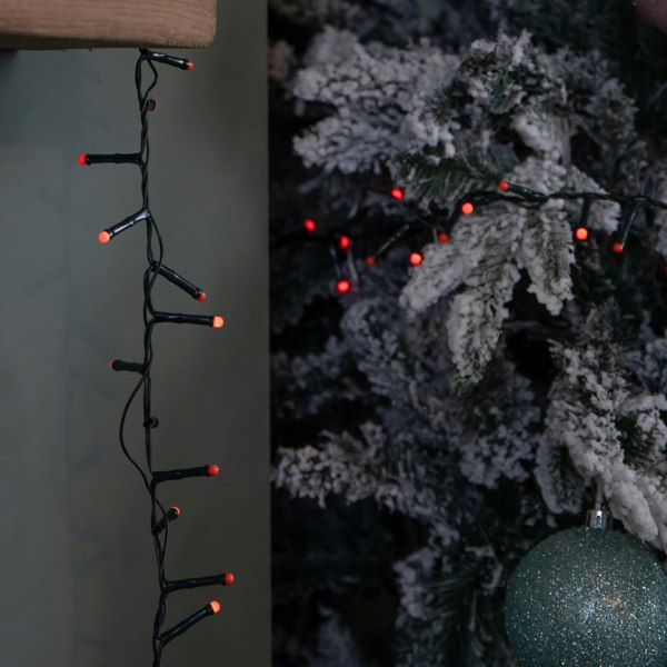 Samuel Alexander 9m 360 LED Battery Operated Christmas BerryBrights String Lights in Red