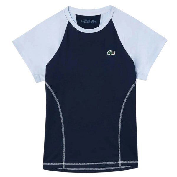 Lacoste Womens/Ladies Stretch Slim Sport T-Shirt - Blue