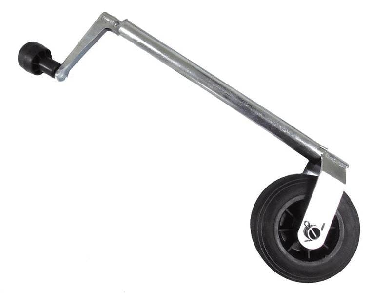 Heavy Duty Caravan Jockey Wheel 35MM (Lightweight Plastic Rim Trailer Wind Up)