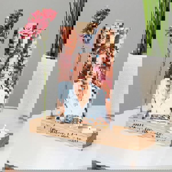 MijMoj Design Personalised Memorial Candle Holder Vase Photo Frame