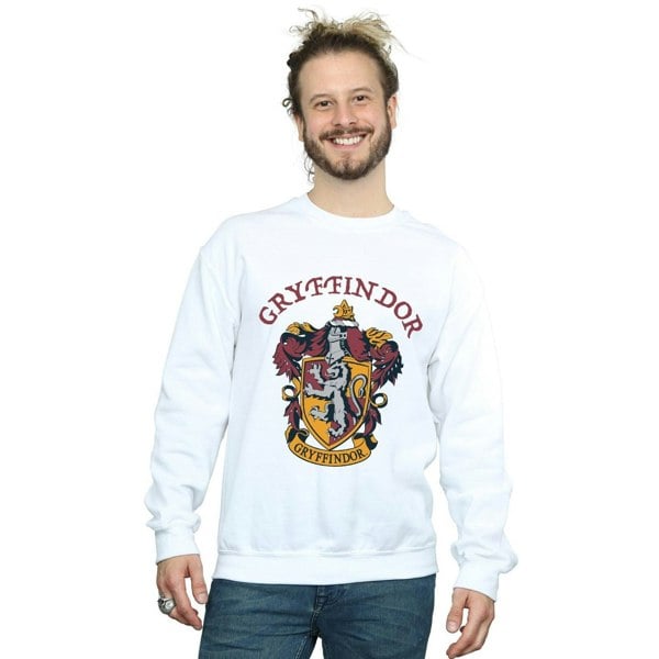 Harry Potter Mens Gryffindor Sweatshirt - White