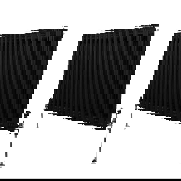 Monstershop Traditional 2 Column Radiator - 600 x 1192mm - Black