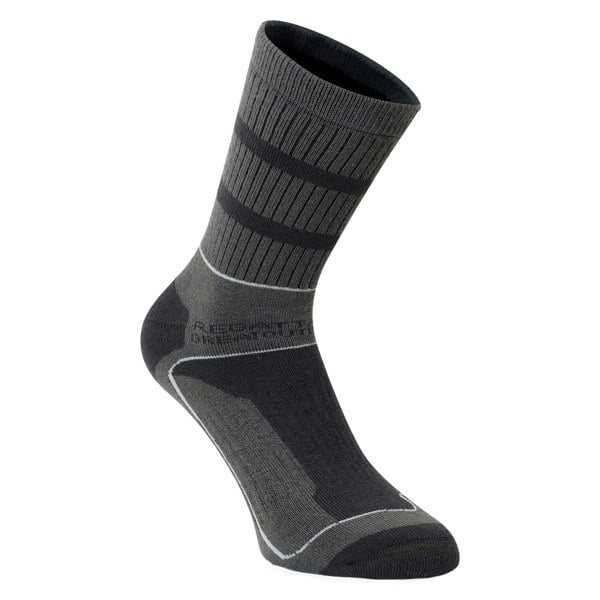 Regatta Mens Samaris 3 Season Socks (Pack of 2) - Granite/Light Steel