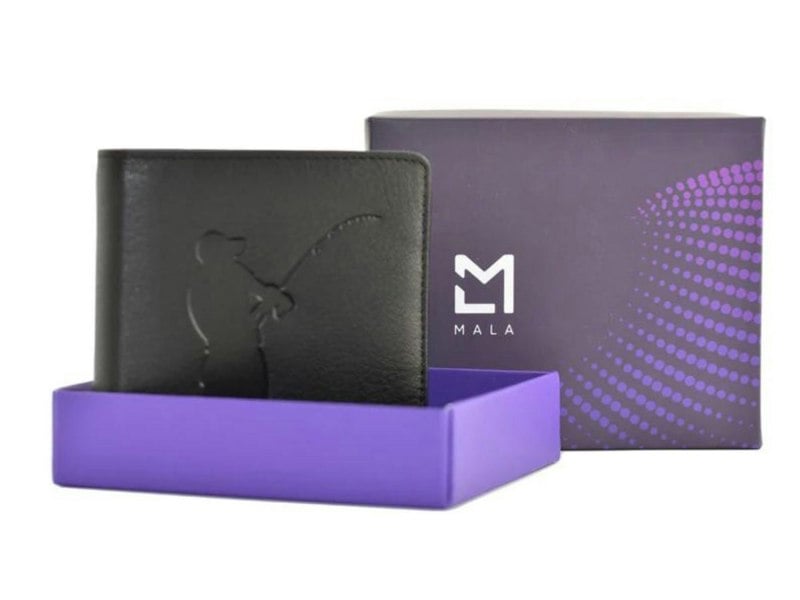 Mala Leather RFID Slim Leather Wallet – Fishing Embossed Design