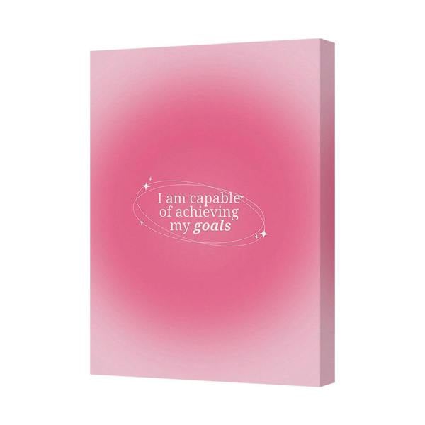 Benjamin Tate Design Motivational Canvas Wall Art I Am Capable Of Achieving My Goals