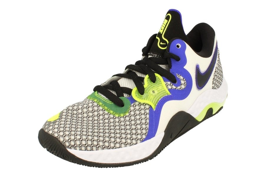 Nike Renew Elevate II Mens Basketball Trainers Cw3406 101 - White Black Volt Indigo Burst 101 - Photo 0