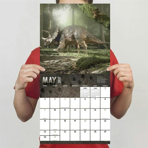 Dinosaurs Calendar 2027, Wall Calendars, Month To View, History & Literature, Gift