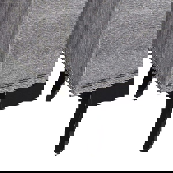 Dorel Home Vaughn Accent Side Table with Flip Down Door in Grey Oak