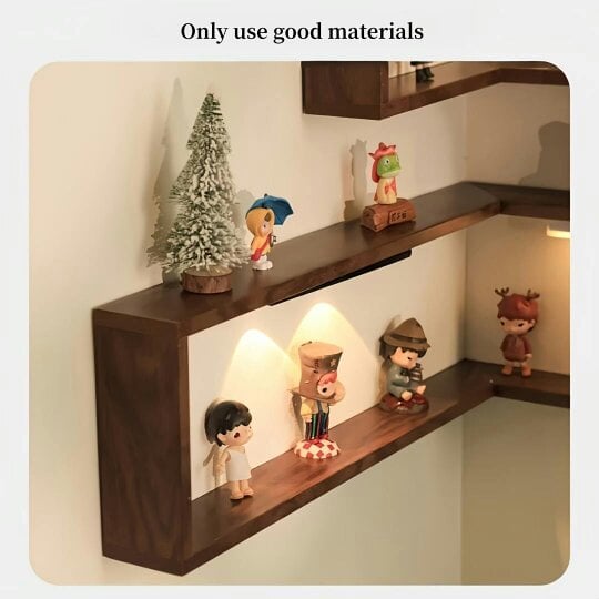 Havendro 3PCS/Set Wood Corner Shelves Book Shelves Storage Wood Display Bookcase School