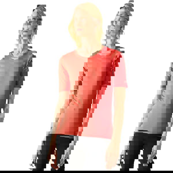 Regatta Womens/Ladies Fingal II V Neck T-Shirt - Peach Bloom