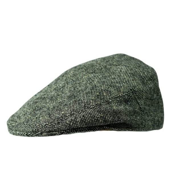 Gamble & Gunn Dolton Molloy & Sons Irish Donegal Tweed British Made Pepper Grey Flat Cap